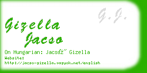 gizella jacso business card